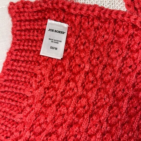 JOE BOXER Coral Pink Chunky Cable Knit Cold Weather Scarf - Picture 6 of 10